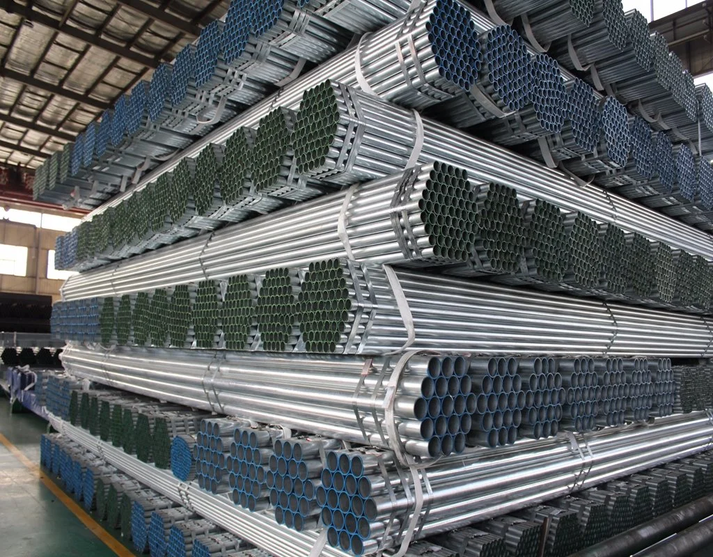 ASTM A53 Standard Gi Square Tube Round Tubes Carbon Steel Q235 S355 Hot Dipped Galvanized Round Pipe