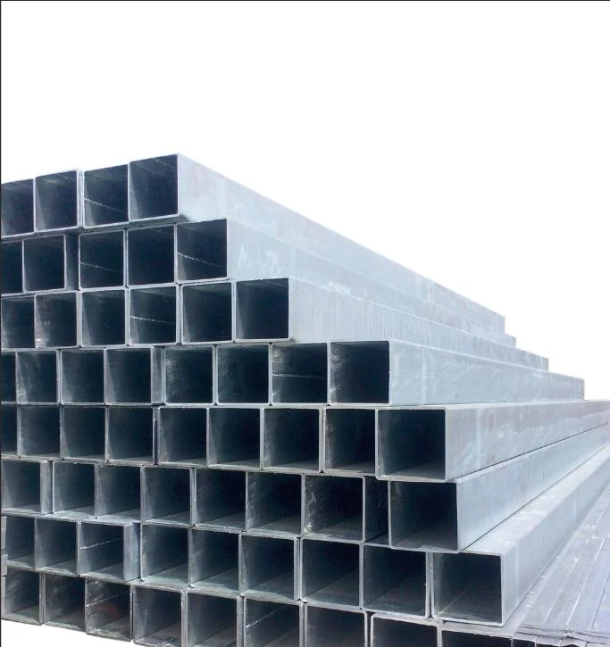 Welded/Seamless S275jr S235jr Galvanized Steel Pipe of High Quality Dx51d+Z Dx52D+Z Corrugated Square Tubing Iron Rectangular for Carports Q235B Round Tube