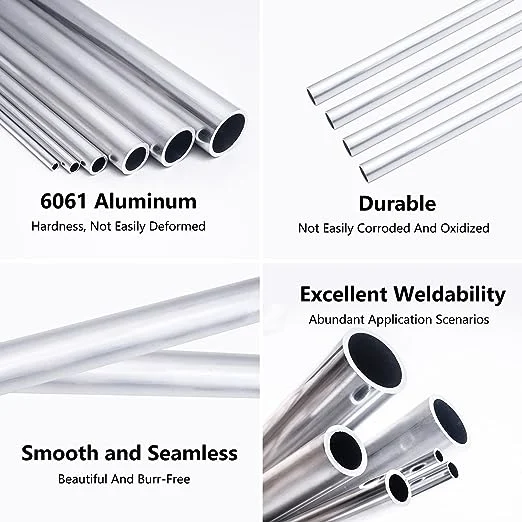 Durable High Temperature Resistance Aluminium Alloy Tube/Pipe 7075 Seamless Aluminum Awning Pipe