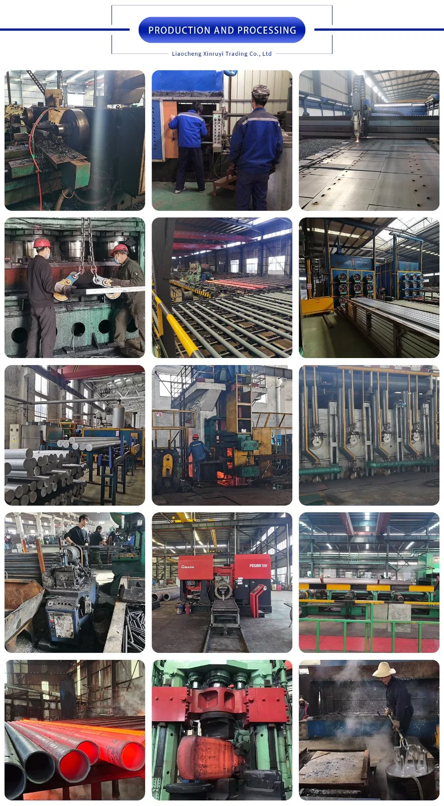 OCTG ERW and Seamless Steel Tube Tubing Oil, Casing&Drilling Pipe API 5CT/J55/K55/N80/L80/T95, /P110/Q125 for Oil Drilling, Well, Pumping and Transmission