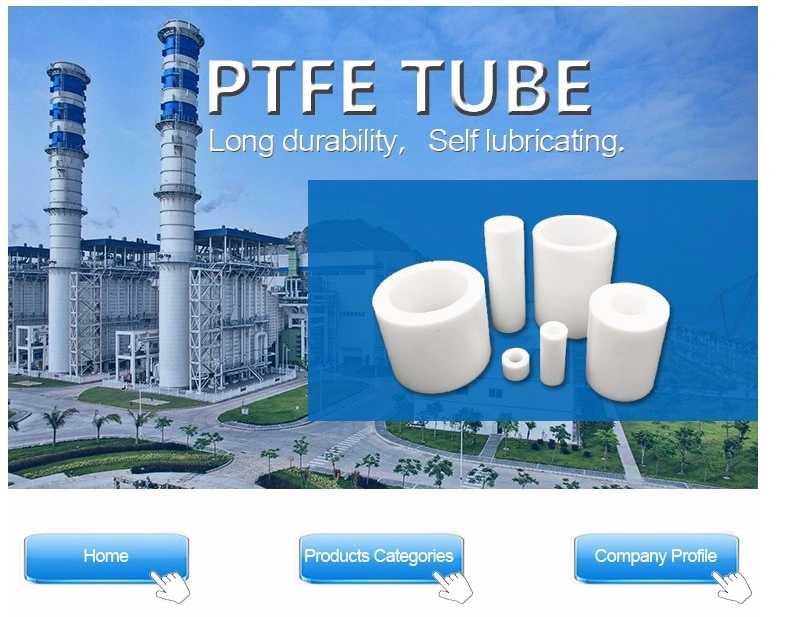 Extruded 100% Virgin PTFE Tube/PTFE Tube/Bush/Pipe/Hose