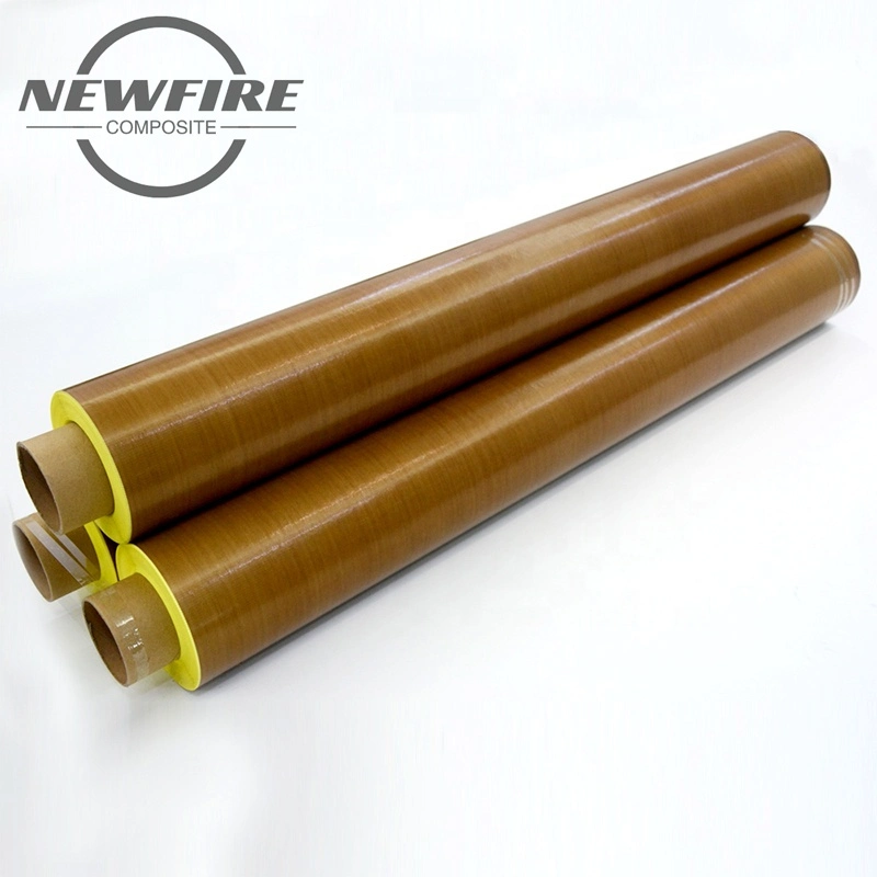 Factory Direct Selling High Pressure Brown Custom Color PTFE Coated Fiberglass Fabric PTFE Fiberglass Fabric High Quality PTFE Coated Fiberglass Fabric