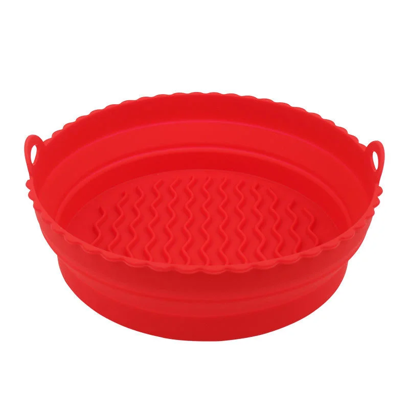 BPA Free Food Safe Reusable Non-Stick Round Air Fryer Silicone Pot Liner