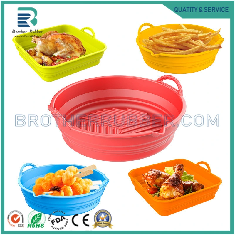 Reusable Heat-Resistant Silicone Air Fryer Mats, Non-Stick Silicone Air Fryer Liners