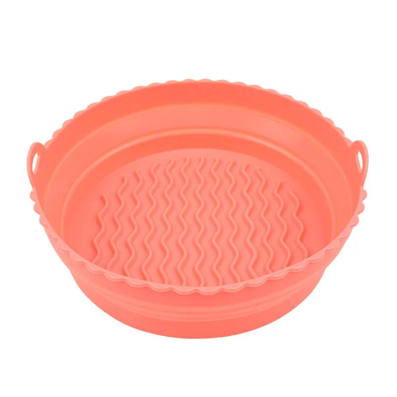 BPA Free Food Safe Reusable Non-Stick Round Air Fryer Silicone Pot Liner