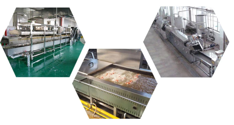 Electric Teflon Belt Continous Frying Machine Conveyor Tempura Fryer