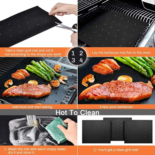 Food Grade Non Stick PTFE Fiberglass Cloth Fabric Baking Mat with FDA