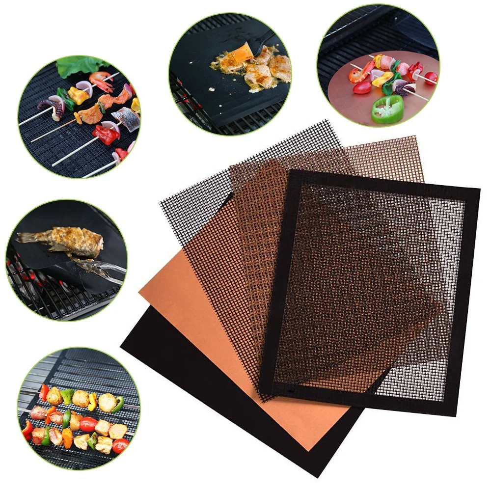 Hot Selling Non-Stick PTFE Material BBQ Grill Mesh Baking Sheet