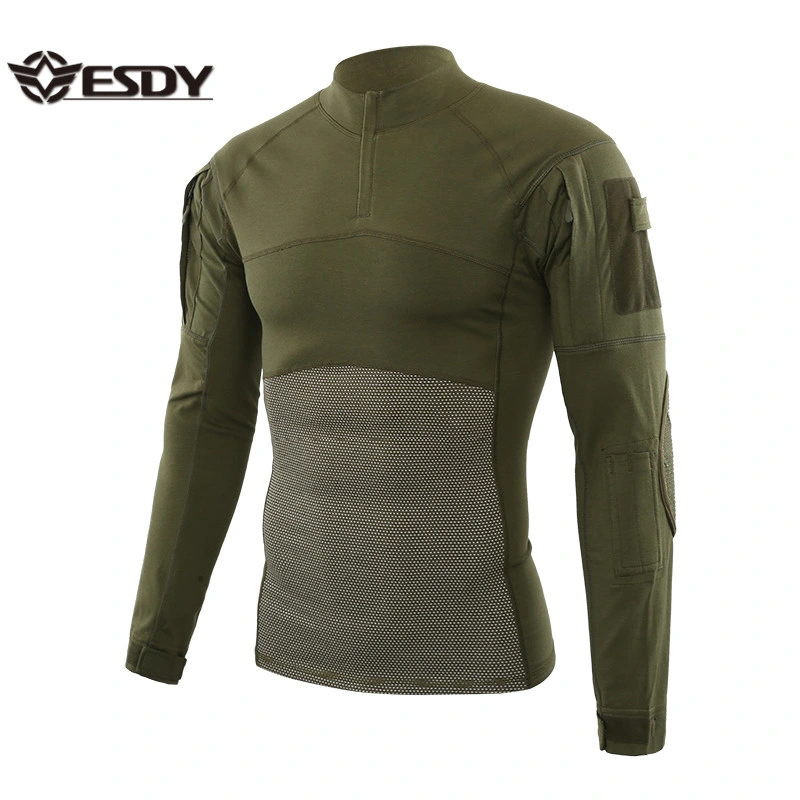 Esdy Men&prime;s Outdoor Long Sleeve Airsoft Shirt Tactical Hunting Frog Shirt