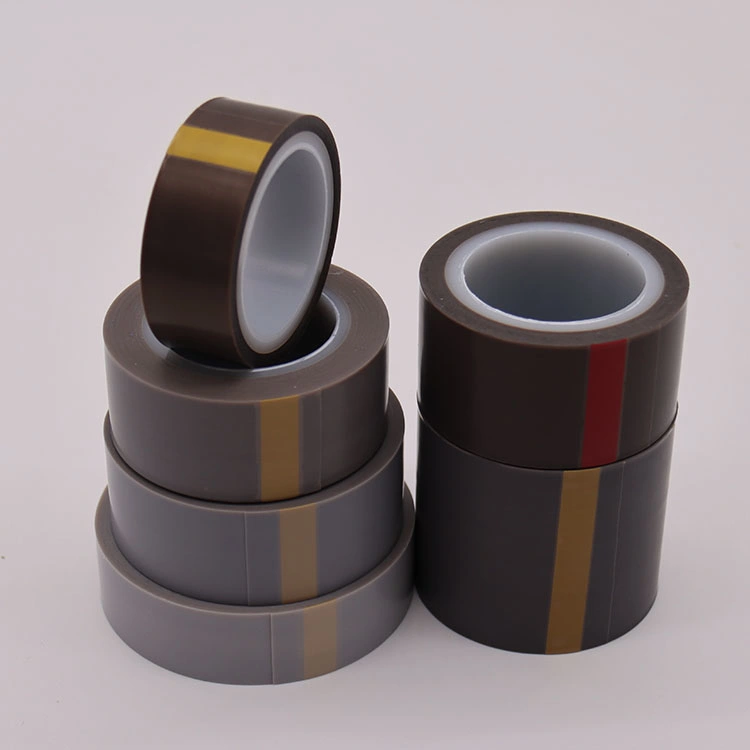 High Temperature Custom Single-Sided Thermally Insulated Pure Skived PTFE Film Tape with Silicone Adhesive