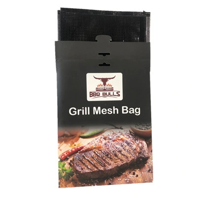 Reusable Nonstick Barbecue Mesh Grill Bag for Charcoal BBQ Grill