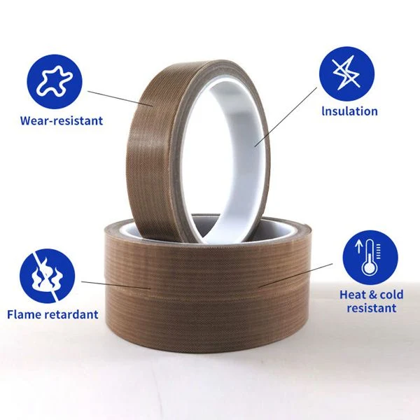 Hot Heat Transfer 1m or 1.25m Brown Black White Teflon Tape