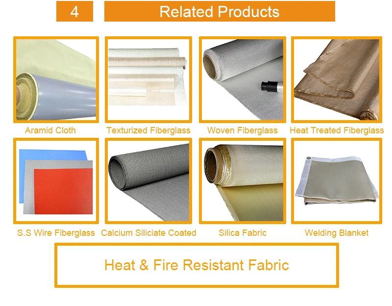 High Quality E-Glass Fiberglass Cloth Silicon Coated Fiberglass Fabric