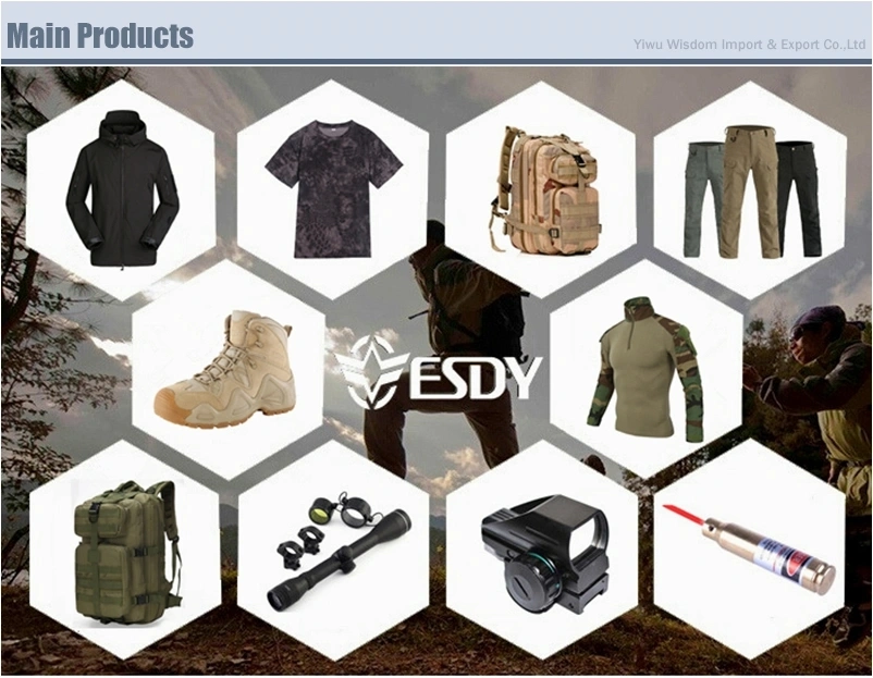 Esdy 6 Colors Men&prime; S Tactical Rapid Assault Sleeve Slim Fit Long Sleeve Camo Shirt