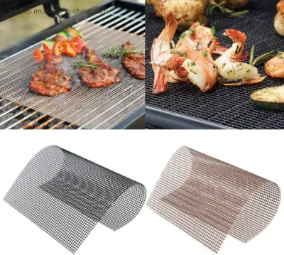 Tejido de fibra de vidrio de malla de PTFE resistente al calor para una parrilla cómoda Hoja