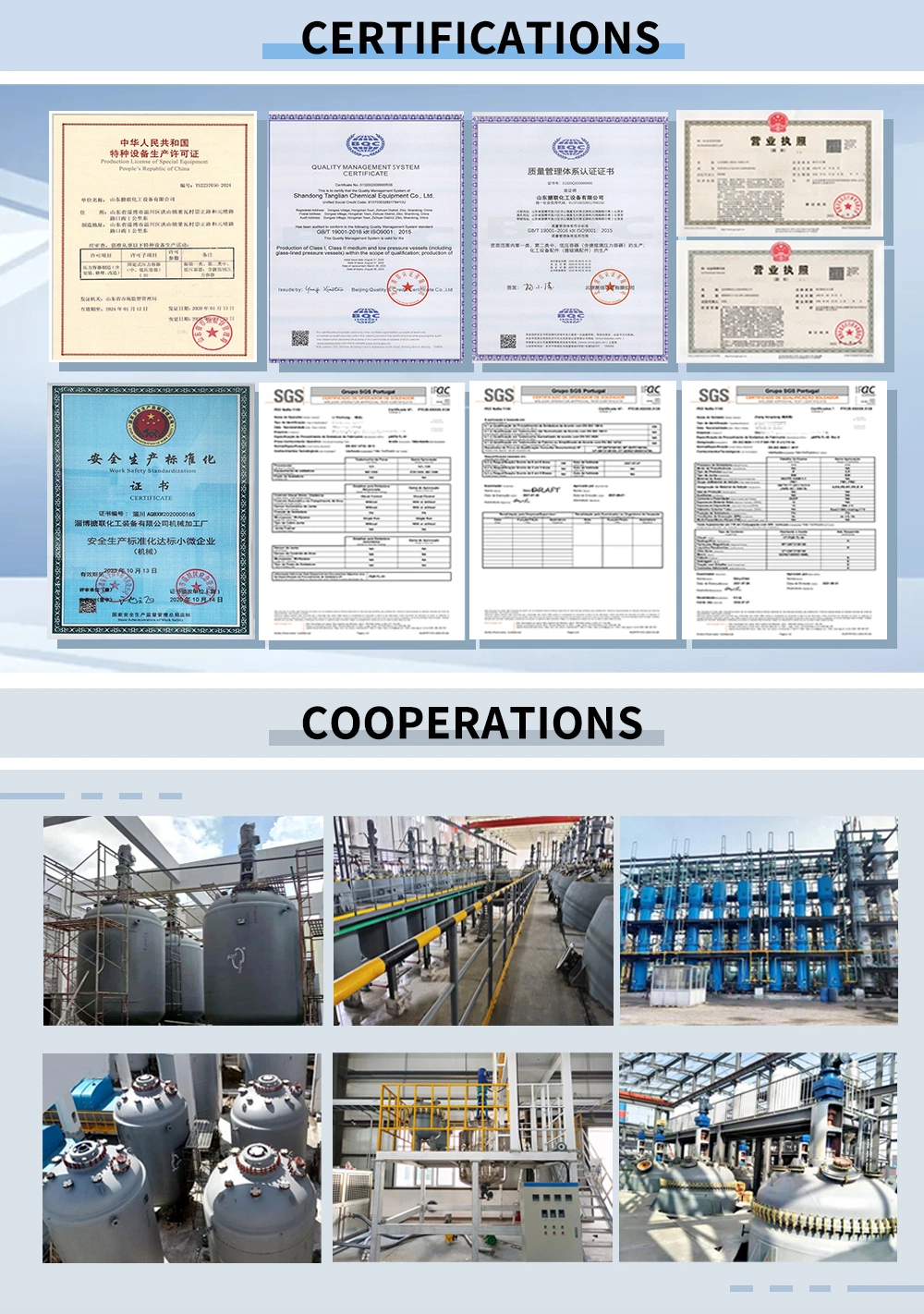 Ae Type 10kl PTFE Lined Reactors From China Tanglian Manufacturer