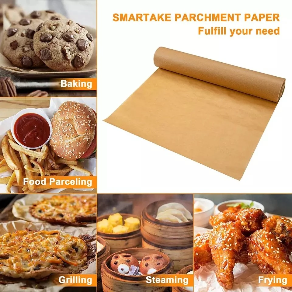 Food Wrapping Paper Kitchen Greaseproof Waterproof Silicone Parchment Baking Paper