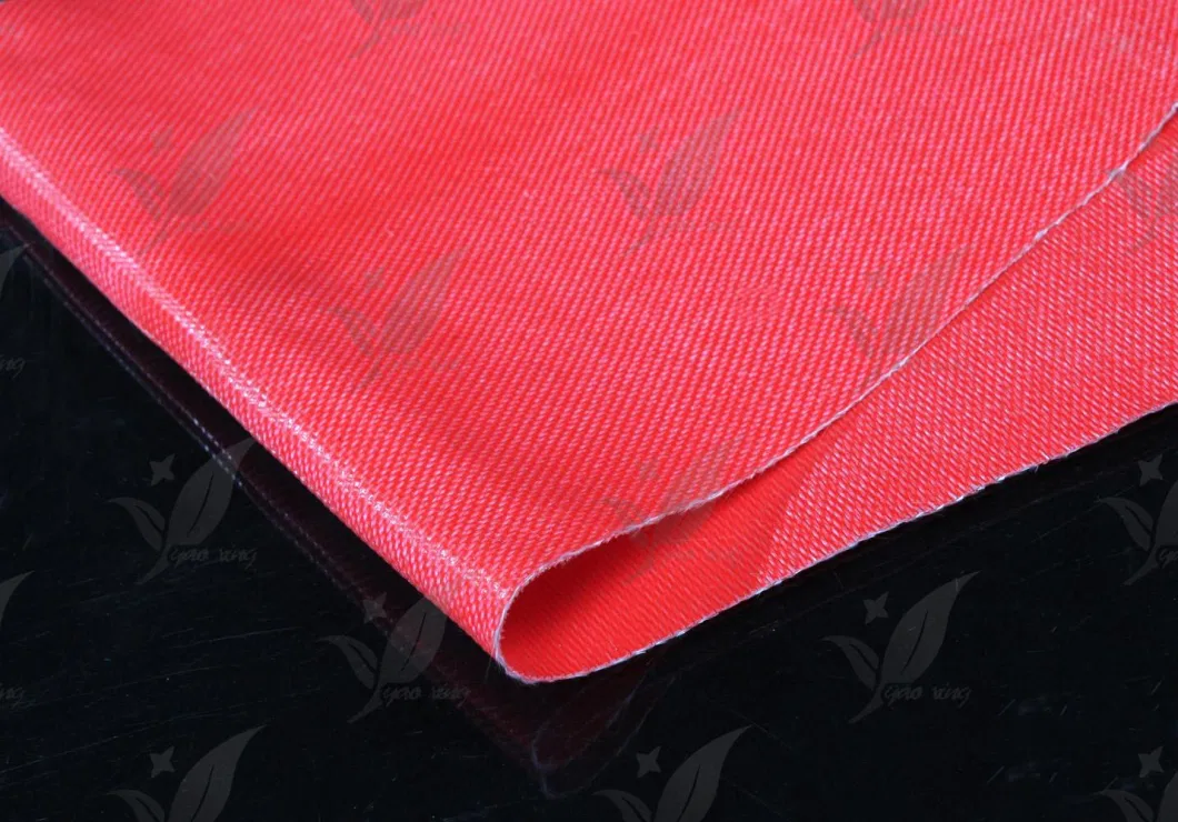 Single Side Silicon Coated Fiberglass Red Colour