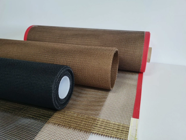 Heat Resistant PTFE Coated Mesh Conveyor Belt for Drying