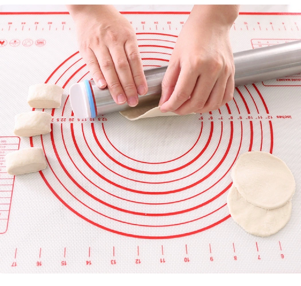 Mat Non-Stick Baking Mat Silicone Pastry with Measurement - Dough Fondant Kneading Mat, Counter Mat, Thick Dough Rolling Mat Wbb 17248