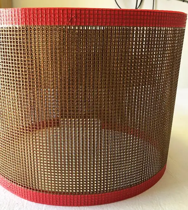 Special Processing High Temperature Resistance Brown PTFE Mesh Conveyor Belt/ Transparent Conveyor Belt