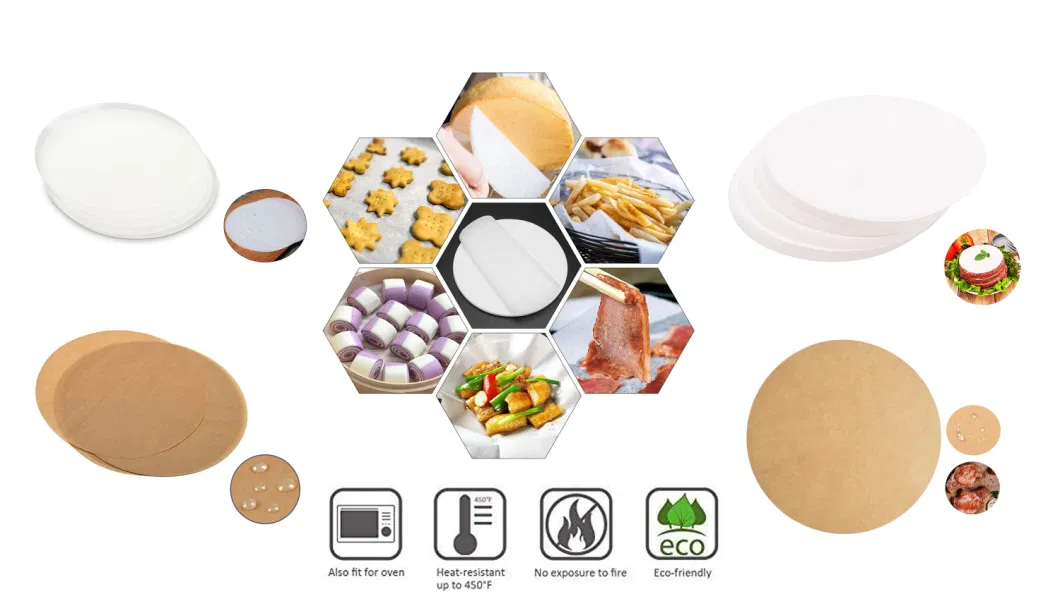 Heat Resistant Non-Stick Unbleached Greaseproof Silicone Coated Parchment Baking Paper Bakeware