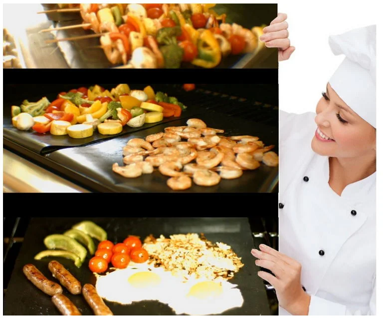 PTFE Coated Non-Stick BBQ Grill Mat