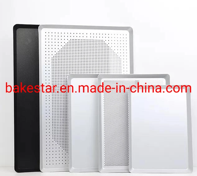 Custom Size Aluminum Metal Perforated Baking Tray with PTFE Coated