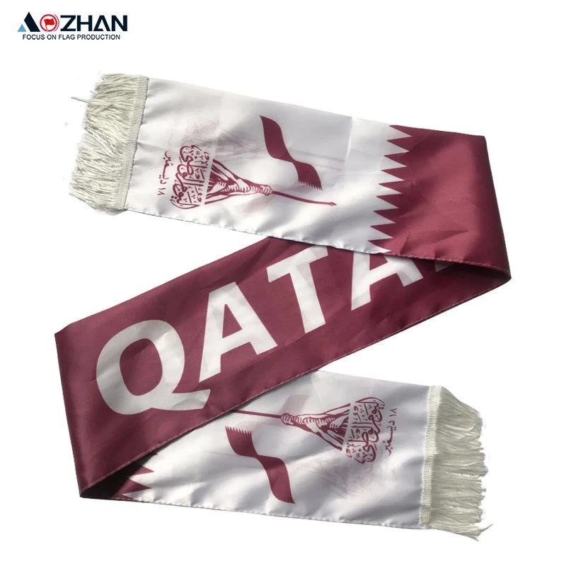 Wholesale High Quality Custom Printed Other Scarves Sports Fans Soccer Scarf