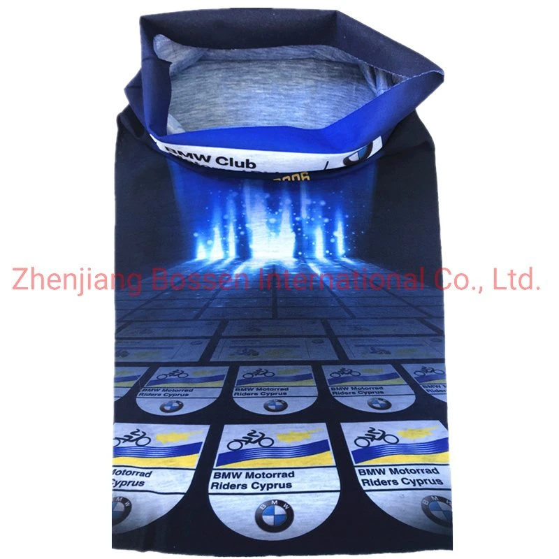 China Factory OEM Produce Custom Logo Print Polyester Microfiber Neck Gaiter Seamless Tubular Bandana Tube Scarf