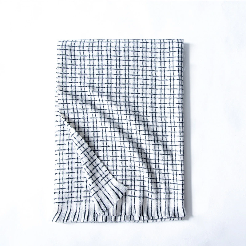 Classic Scarf Women, Super Soft Womens Mens Classic Cashmere Feel Wrap Scarf Plaid Scarves Check Tassel Scarves