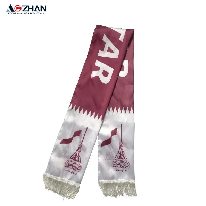 Wholesale High Quality Custom Printed Other Scarves Sports Fans Soccer Scarf