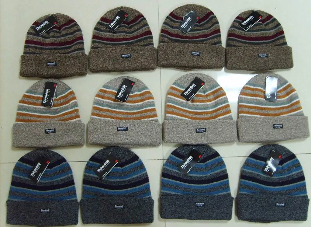 Wholesale Cheap Acrylic Custom Jacquard Knitted Winter Beanie