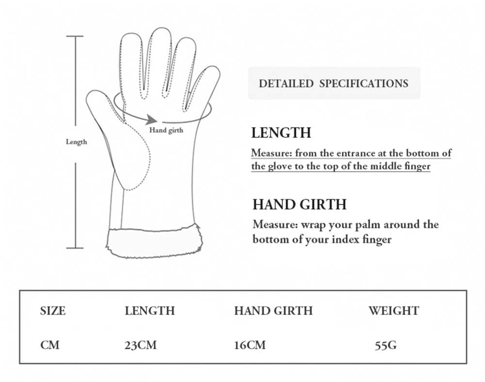 Fashion Gloves Fleece Touch Screen Gloves Custom Glove Mittens for Women