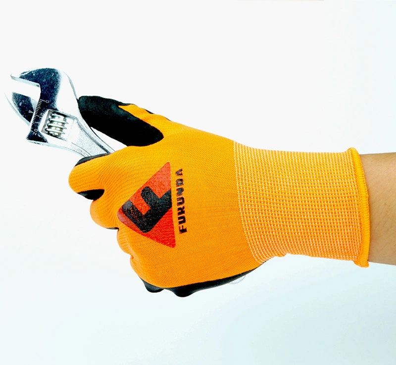 Latex Foam Coated Cold Resistant Winter Using Labor Work Safety Gloves