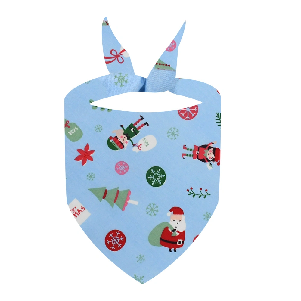 Customized Digital Printing Festive Christmas Collar Scarf for Dogs and Cats