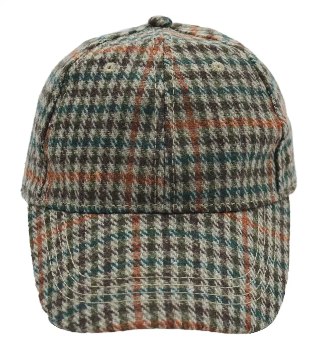 Wholesale Winter Baseball Cap in Check Thick Fabric Warm Cap