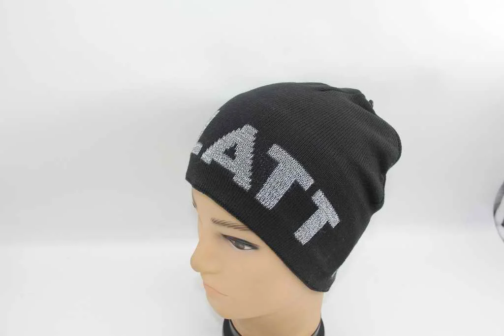 Reflective Logo Beanie Hat Child Winter Knitted Hat with Reflective Function