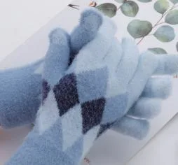 Winter Warm Men&amp; Women&prime; S Knitted Five-Finger Touch- Screen Gloves