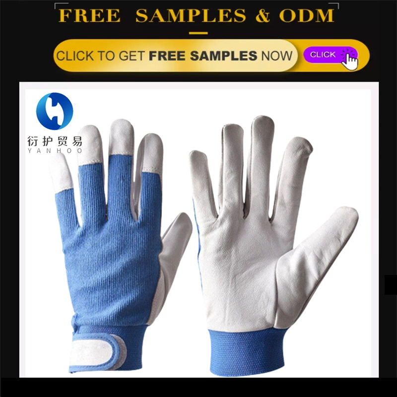 Men&prime; S Cheap Protective Safety High-Quality Cow Split Leather Gloves for Winter Construction Leather Work Gloves