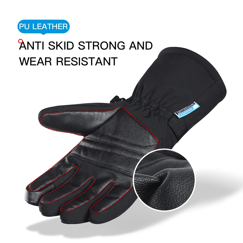 Ski Gloves Winter White Warm Riding Sports Touch Screen Five-Finger Outdoor Gloves