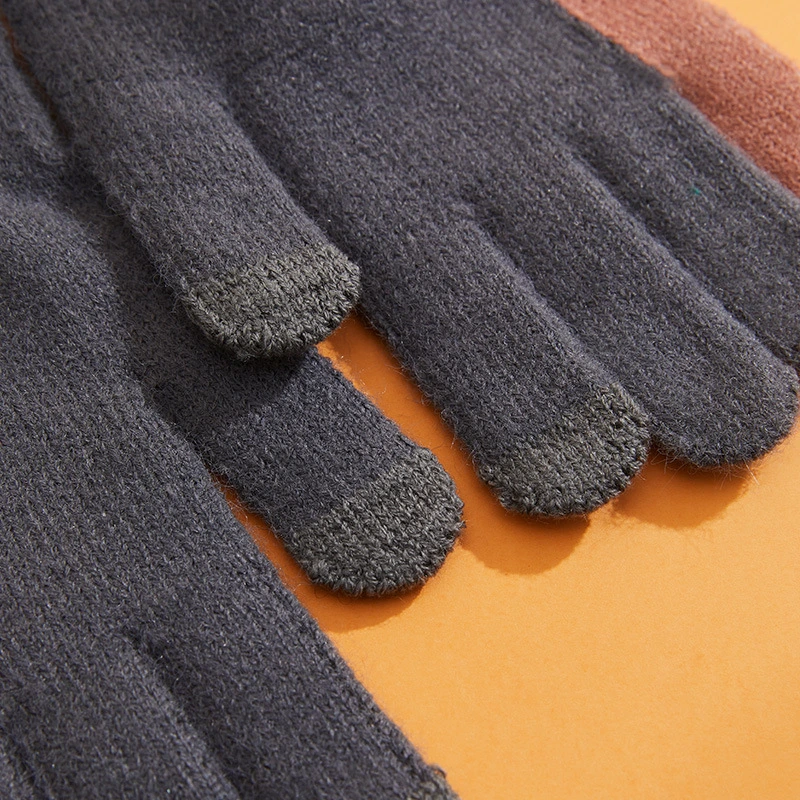 Men Knitted Touch-Screen Thickened Warm Hot Selling Gloves