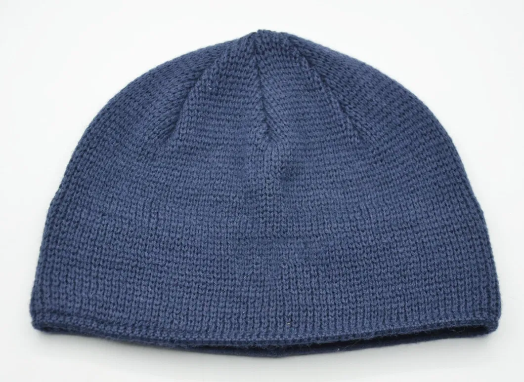 Classic Basic Acrylic Knit Fleece Lining Winter Mens Benaie Hat