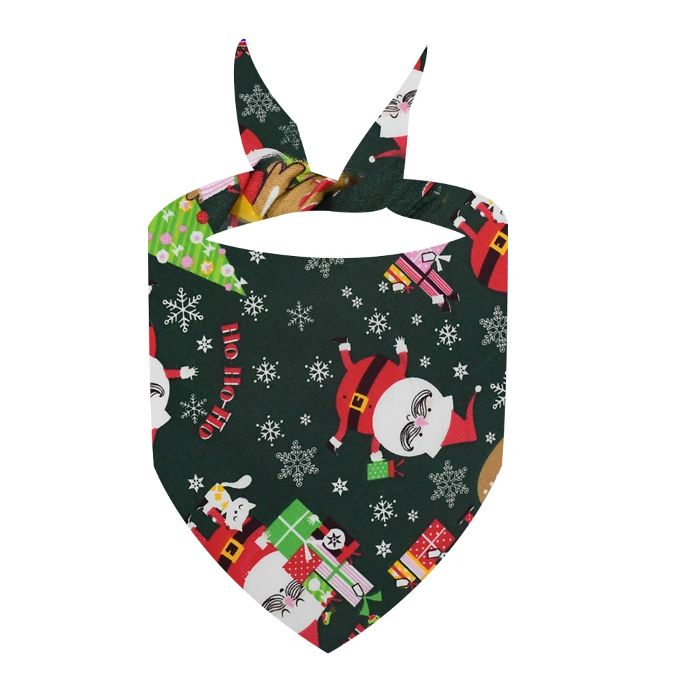 Customized Digital Printing Festive Christmas Collar Scarf for Dogs and Cats