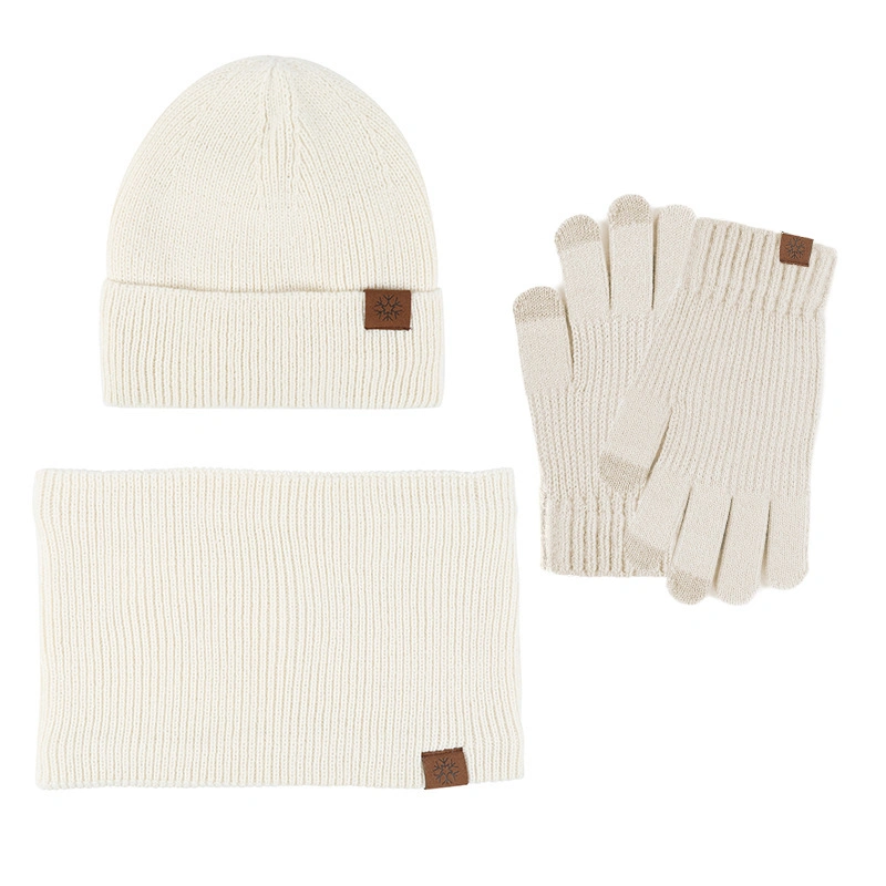 Wholesale Winter Warm Flexible Touch Screen Hat Scarf Glove Set