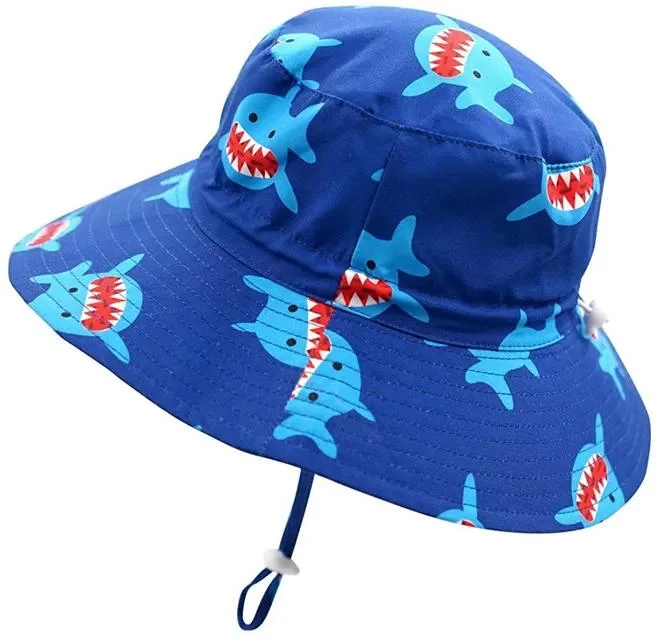 Wholesale Sun Protection Comfortable outdoor Sports Fashion Pattern Adjustable Kids Fisherman Hat