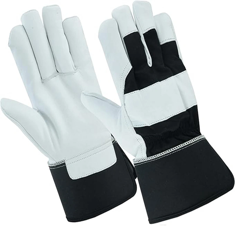 Smart All-Purpose Goatskin Leather Work Gloves Protective Hand Gloves for Maximum Protection Durable &amp; Comfort