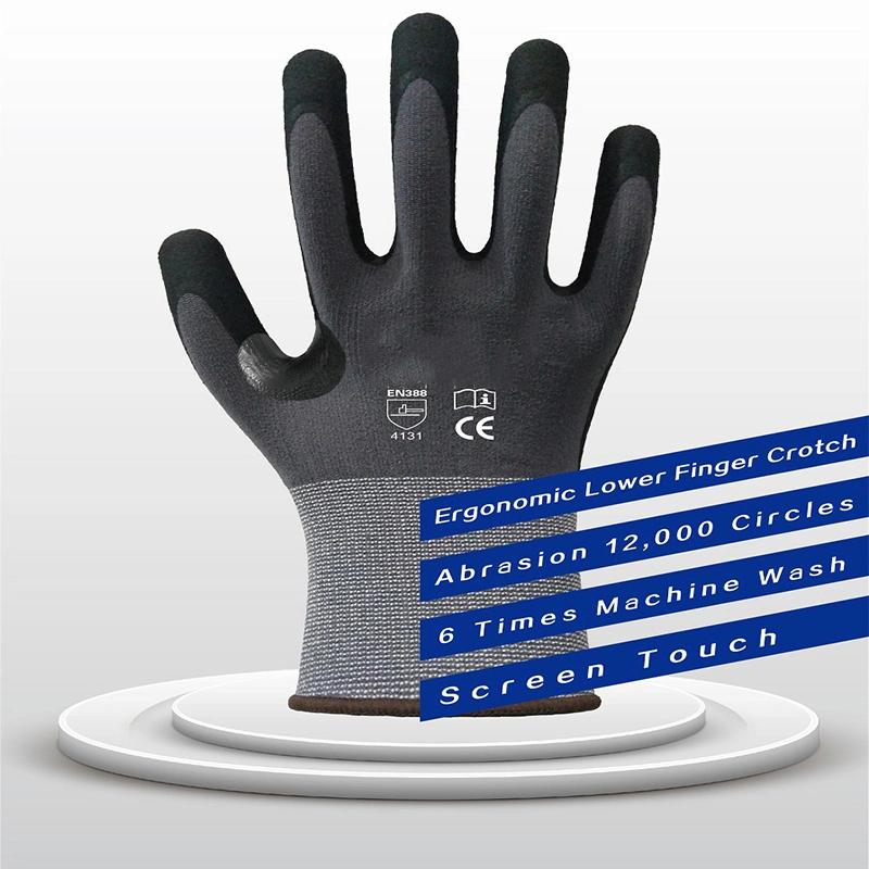 Smart Touch Comfort Stretch Fit Durable Foam Coated Outdoor Safety Gloves