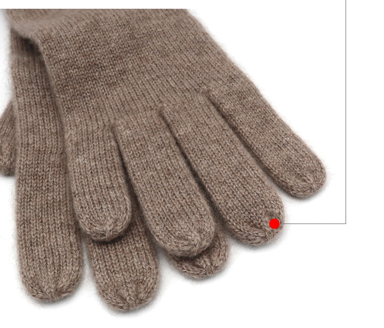 Autumn Winter Thick Warm MID Length Women &amp; Men Wool Cashmere Gloves