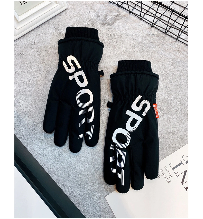 Factory Made Customized Fashion Smart Winter Gloves PU Sheep Skin Outdoor Warm Winter Waterproof Gloves